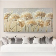 Aesthetic dandelion flower painting - Handmade