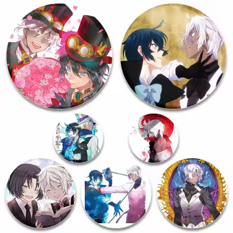 The Case Study of Vanitas Enamel Pin Cosplay Badge Cute Anime Accessories Vanitas No Shuki Mikhail B
