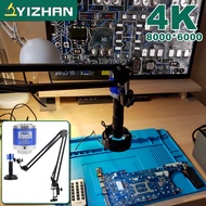YIZHAN 4K Electronic Digital Microscope For Soldering Microscope Suit 60FPS HDMI USB Camera 150x Len