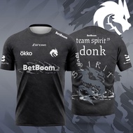 Team Spirit Esports Team Jersey 2026 Men Gaming Summer Casual Short Sleeve T-Shirts