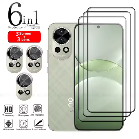 6-in-1 For Huawei Nova 13 Glass For Huawei Nova 13 Tempered Glass 9H Full Protective Screen Protecto