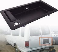 Rear Cargo Door Handle License Plate Tag Bracket Black Replacement for 1992-2007 Econoline E150 E250