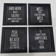 POSITIVE VIBES QUOTES FRAME SET