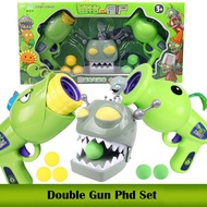 Patung Aksi Mainan Plants Pea shooting Zombie Toy Full Set Gift Boy Baby Children Action Figure Plan
