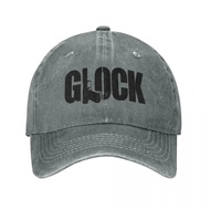 Glock Tactical Shooting Gun Baseball Caps Distressed Denim Snapback Cap Unisex Outdoor All Seasons T