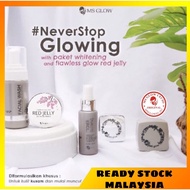 Ms Glow set whitening+red jelly 💯original ready stok malaysia