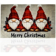 Merry Christmas Doormat Rug Outdoor Indoor, Christmas Gnomes Welcome Front Door Mat Kitchen Floor De