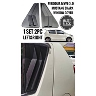2PC Car Mirror Cover Myvi Window Triangle Glass Mustang Shark Door Visor Sun Shade Protector Tingkap