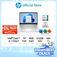 Laptop HP 14s-dq4016TU Core i5 Iris X 8GB RAM 512GB SSD W11 14 Inch