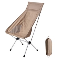 【TikTok】Outdoor Picnic Portable Foldable High Back Moon Chair Park Camping Leisure Backrest Fishing Chair Wholesale