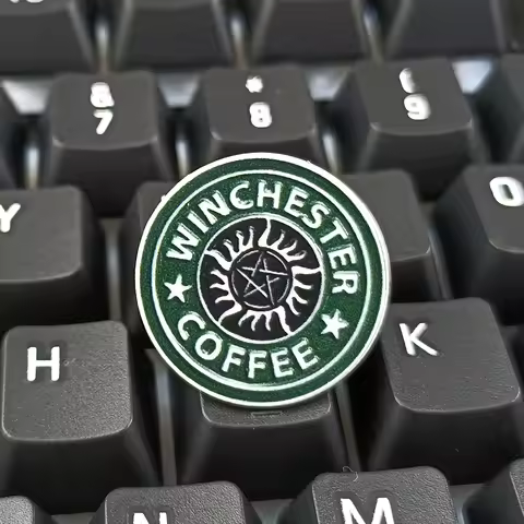 2/5/10PCS Supernatural TV Series Metal Enamel Pins Winchester Coffee Brooches for Women Men Lapel Pi