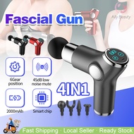 🇸🇬 Massage Gun LCD Touch Fascia Gun Deep Tissues Muscle Massager Gun Massager