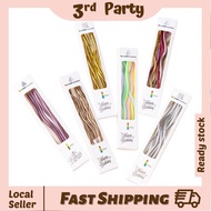 6PCS Birthday Cake Candle Curved Macaron Chrome Colorful Candle Cake Decoration 曲线生日蜡烛 Birthday Cand