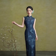 IBUY IBUY 2026 Spring Summer New Cheongsam Sleeveless Cotton Linen Butterfly Improved Cheongsam Temp
