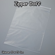 2 PCS Kantong Zip lock / Zip Lock DOFF Transparan Kecil Sedang Besar / Plastik Zipper Lock / Zip Bag