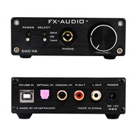 FX-AUDIO DAC-X6 2.0 Digital Audio Decoder DAC USB Input  Amplifier 16Bit/192KHz DAC headphone amplif
