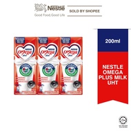 Nestle Omega Plus UHT Plain Adult Milk (200ml x 6 Packs)