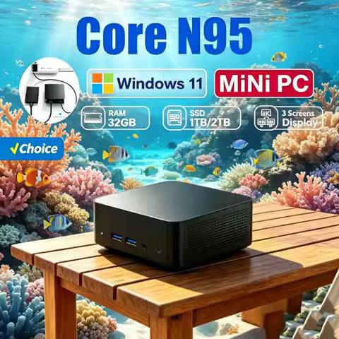 Seraphic 2026 Frail MINI PC Windows 11 Pro Core N95 16GB RAM 1TB SSD WIFI 6 BT5.2 4K HD Brisk Adjust