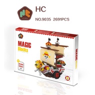 HC Magic Block 9035 Pirates Ship Cartoon Nano Building Block Set 2691 Pcs ชุดของเล่น เรือโจรสลัด