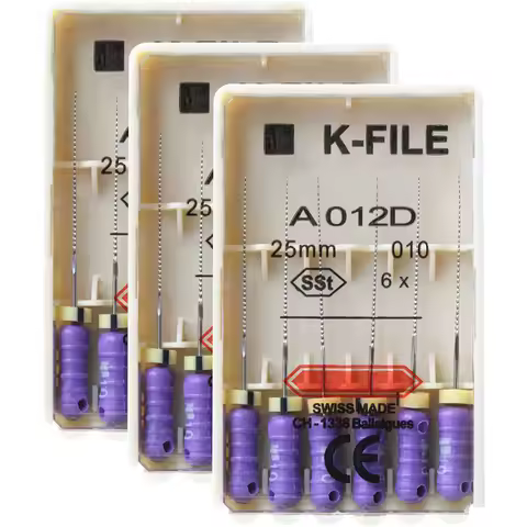 3 Packs 21/25/31mm Dental K-FILE SSt Endo Root Canal K Files Hand Use Endodontic Stainless Steel Den