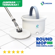 Linea Round Mop 360 Super Premium Rotating Floor Mop / Spin Mop Round 360 Round Floor Mop