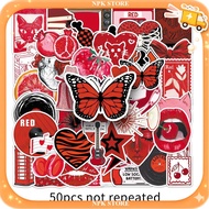 50 Styles Red Y2K Graffiti Street Sticker Y2K Fashion Korean INS Waterproof