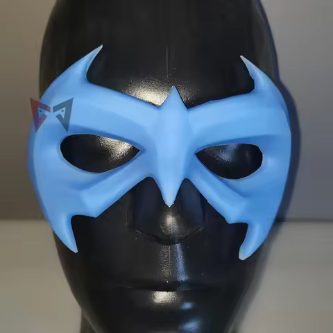 New Hand Made Work Nightwing Cosplay Prop Eye Patch Mask Blue Color For Halloween Party Christmas