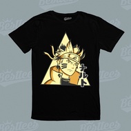Men / / Japanese Anime Naruto Triange T-Shirt (Black)
