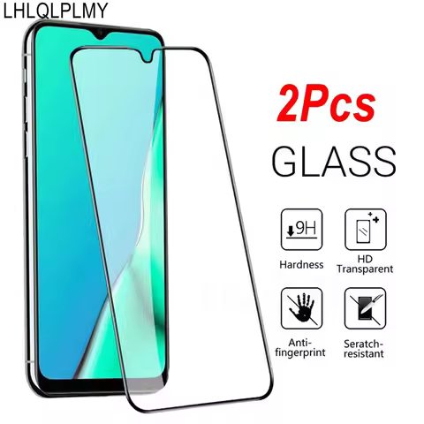 2Pcs Tempered Glass Protect For Realme 11 8i 9i 6i 6 6S 7 8 9 Pro Plus 5G GT Neo 5 SE 2 3 3T C11 C21