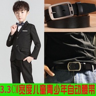 3.3cm Children's Belt Boys' Cowhide Pants Belt Big Kids Teenager Pin Buckle Belt can456. 9.2
