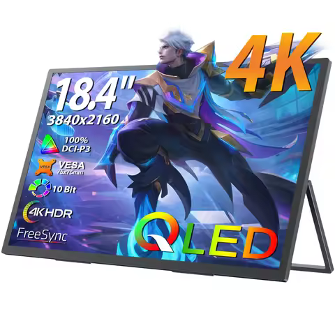 UPERFECT 18.4 4K Portable Gaming Monitor Display 3840*2160 HDR USB C HDMI For PS5/4 Switch Laptop PC