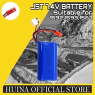 JST 7.4 VOLT BATTERY FOR HUINA 1592, 1593, 1567