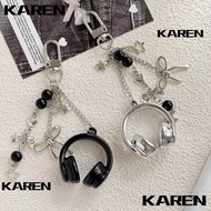 KAREN1 Music Headphone Bag Charms, Hanging Y2K Headphone Charms,  Bag Decoration Backpack Pendant