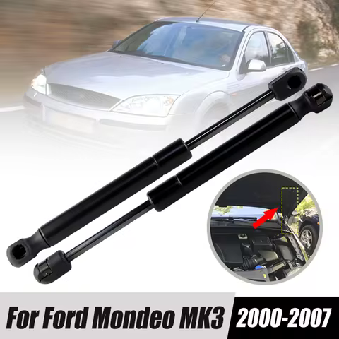 2PCS Front Bonnet Hood Gas Struts Support 1117690 For Ford Mondeo MK3 2000-2007 660N OEM#:1S7116C826