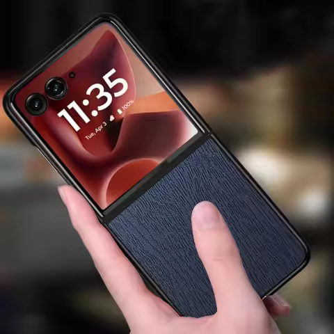 Wood Texture Leather Shockproof Case For Motorola Razr 60 Ultra Slim Tough Edge Phone Protection Cov