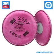 3m 2097, Fine Dust Organic Vapor Filter, NIOSH P100, Red, Far010018886