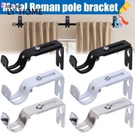 LY 1pc Curtain Rod Brackets, Metal Hardware Curtain Rod Holder,  Home Adjustable Hanger for 1 Inch Rod Window Curtain Rod Support for Wall