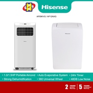 Hisense Portable Air Conditioner (1.0HP/1.5HP) 24hr Timer Smart Mode Remote Control Portable AirCond AP09KVG / AP12NXG