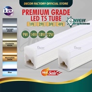 🔥VALUE PACK🔥 PREMIUM LED T5 Tube Light Lampu T5 LED Cabinet Plaster Ceiling Light c/w Full Set Conne
