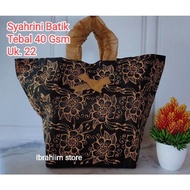 (1 LUSIN) TAS HAJATAN SYAHRINI BATIK / TAS HAJATAN BATIK MURAH UKURAN 22x22 CM TAS HAJATAN MURAH TA