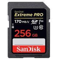 128GB 256การ์ด GB SD 170MB/S SanDisk Extreme PRO 32GB 64GB การ์ดความจำแฟลชความเร็วสูง512GB