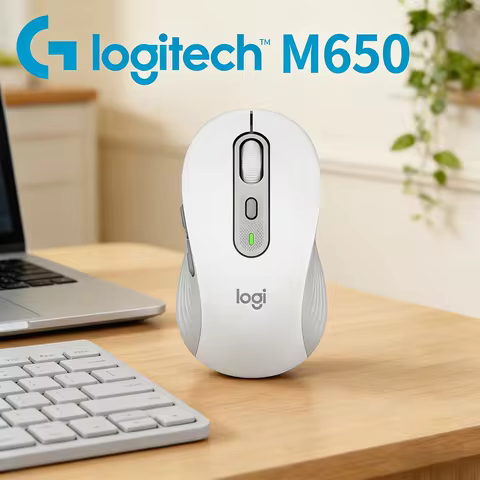 Logitech M650 Wireless Mouse Logi Bolt Bluetooth SilentTouch 4000 DPI Optical Tracking for Laptop De