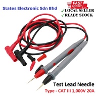 EK-008 Test Lead Needle Type Super Fine - CAT III 1,000V 20A (EK008)
