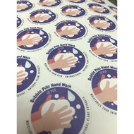 Sticker Label Kalis Air / Waterproof label sticker / Food label sticker / Branding label sticker