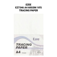 (3PKTS) EZEE EZ7346 A4 Tracing Paper | 60GSM | 10'S X 3PKTS