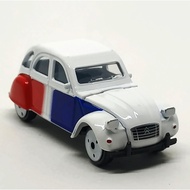Majorette Citroen 2CV White/Blue/Red Wheel VIN3DW Scale 1/64 (8cm) No package