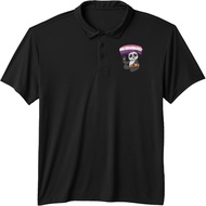 Panda Pattern Polo Shirt LGBTQ Genderfluid Flag For Gender-Neutral Performance
