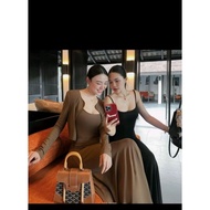 (second2)black (no waistband) beautiful streetwear set with ribbed elastic, comfortable pregnancy