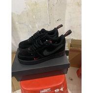 DZ4514-001 N-i-k-e Air Force 1 '07 Low Retro Black Redb AF1 Running Shoes Sneaker