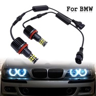 1 Pair Car 120W H8 LED Angel Eyes Headlamp White Driving Light Bulb For BMW E39 E63 E70 E82 E90 E92 